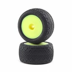 Flash Sale 😍 Promo 🤩 Losi 1/18 BK Bar Front/Rear 1.4 Pre-Mounted Tires, 12mm Hex, Yellow: Mini-T 2.0 🤩 🧨