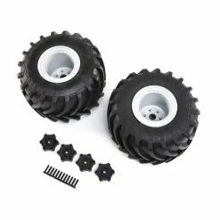 Hot Sale 🔥 Brand new 🛒 Losi Mounted Monster Truck Tires, Left/Right: LMT 😀 👍