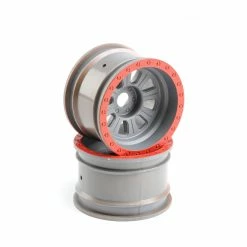 Hot Sale 😀 Best deal 😍 Losi 1/6 Front/Rear 3.6 Wheels, 20mm Hex, Silver (2): Super Rock Rey 😀 🔔