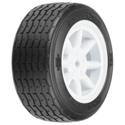 Hot Sale 👍 Cheap 😍 Protoform - Pro-line Racing 1/10 PROTOform VTA Front 26mm VTA Tires Mounted 12mm Wht Wheels (2) ⌛ 🔥