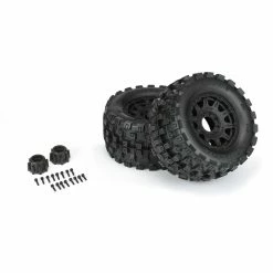 Best Sale 😀 Coupon ⭐ Pro-Line Racing 1/8 Badlands MX38 HP BELTED F/R 3.8" MT Mounted 17mm Blk Raid (2) 😉 🤩 -RC Cars And Trucks shop PRO1016610 A2 CAU53WER
