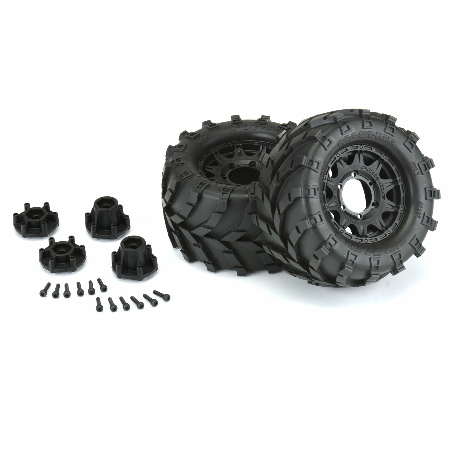 Brand new π Best deal π Pro-Line Racing 1/10 Masher Front/Rear 2.8" MT Tires Mounted 12mm Blk Raid (2) β π 3 Brand new π Best deal π Pro-Line Racing 1/10 Masher Front/Rear 2.8" MT Tires Mounted 12mm Blk Raid (2) β π - Image 3