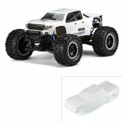 Discount ✨ Cheap 👏 Pro-Line Racing 1/5 Pre-Cut Brute Bash Armor White Body: X-MAXX 🔥 🛒