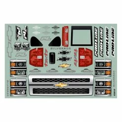 Cheap 🎉 Best Pirce ⭐ Pro-Line Racing 1/10 2015 Chevrolet Silverado Clear Body 13.9" WB 😀 🥰 -RC Cars And Trucks shop PRO358500 A10 LMZ72BM2