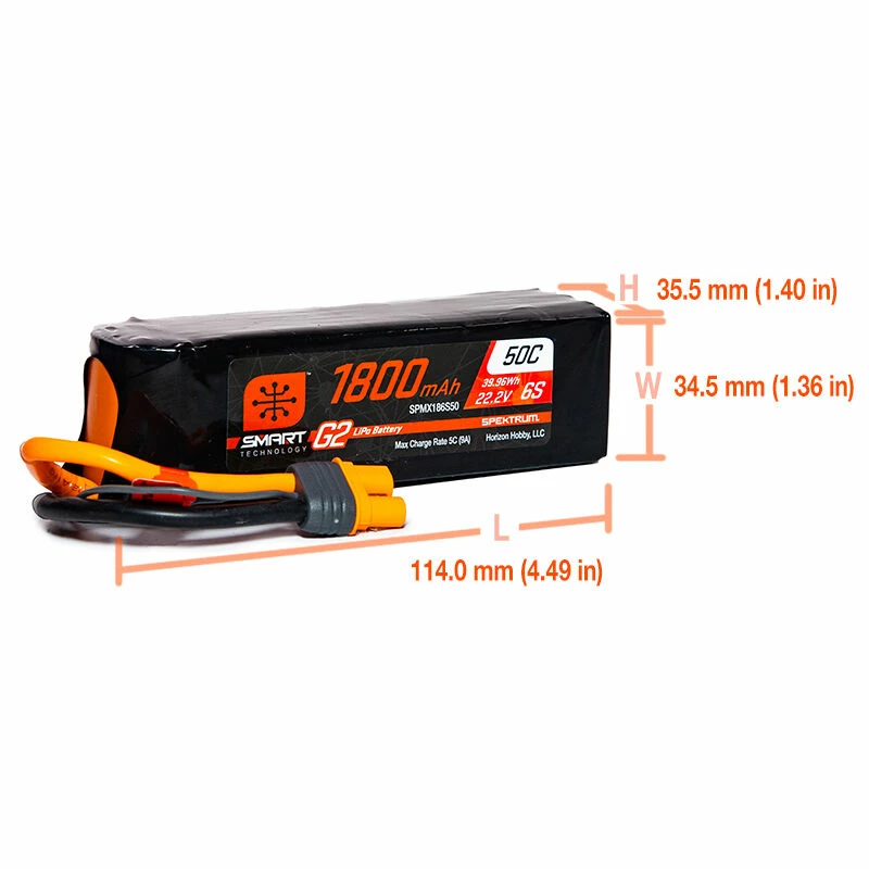 Best reviews of ๐ Budget ๐ฅฐ Spektrum 22.2V 1800mAh 6S 50C Smart G2 LiPo Battery: IC3 ๐ ๐ 2 Best reviews of ๐ Budget ๐ฅฐ Spektrum 22.2V 1800mAh 6S 50C Smart G2 LiPo Battery: IC3 ๐ ๐ - Image 2