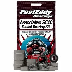 Cheap 🎁 New ✔️ FastEddy Bearings Sealed Bearing Kit: Associated SC10 2WD 😍 ✔️