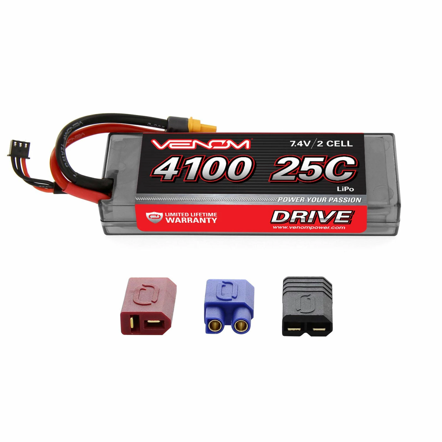 Budget 𧨠Promo β¨ Venom 7.4V 4100mAh 2S 25C DRIVE Hardcase LiPo Battery: UNI 2.0 Plug π π₯ 1 Budget 𧨠Promo β¨ Venom 7.4V 4100mAh 2S 25C DRIVE Hardcase LiPo Battery: UNI 2.0 Plug π π₯