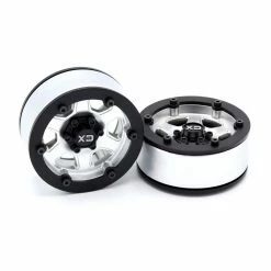 Best deal ✔️ Outlet 🤩 Vanquish Products Incision 1.9" KMC KM233 Hex Plastic Wheels, Silver ⌛ ✨