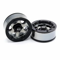 Promo 💯 Buy 🔔 Vanquish Products Incision 1.9" KMC KM233 Hex Plastic Wheels, Black Chrome 🎉 💯